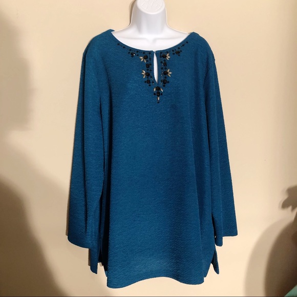 Dana Buchman Tops - Dana Buchman Blue Long Sleeve Shirt B2 Dana Buchman Tops - Dana Buchman Blue Long Sleeve Shirt B2